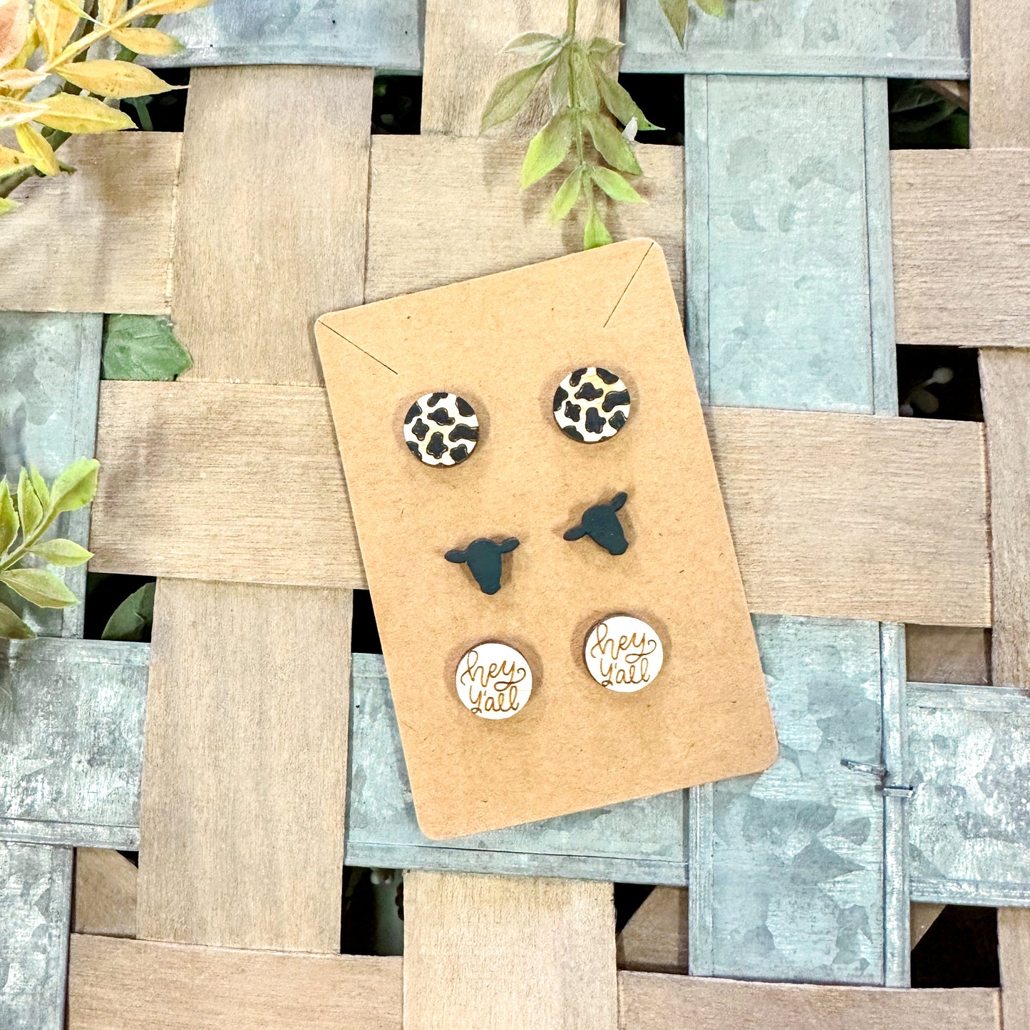 Cowgirl Earring Set
