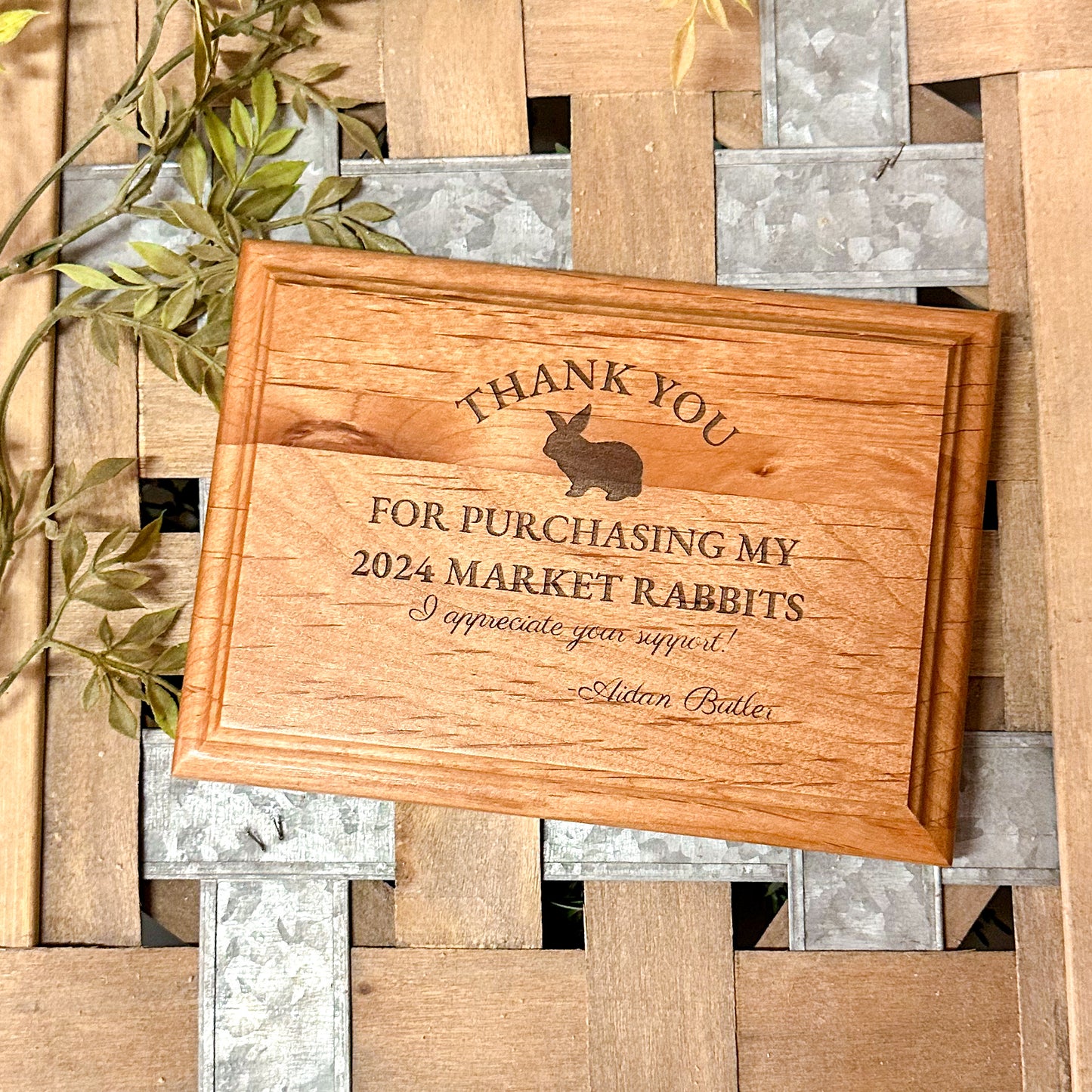 Buyer Thank you Plaque