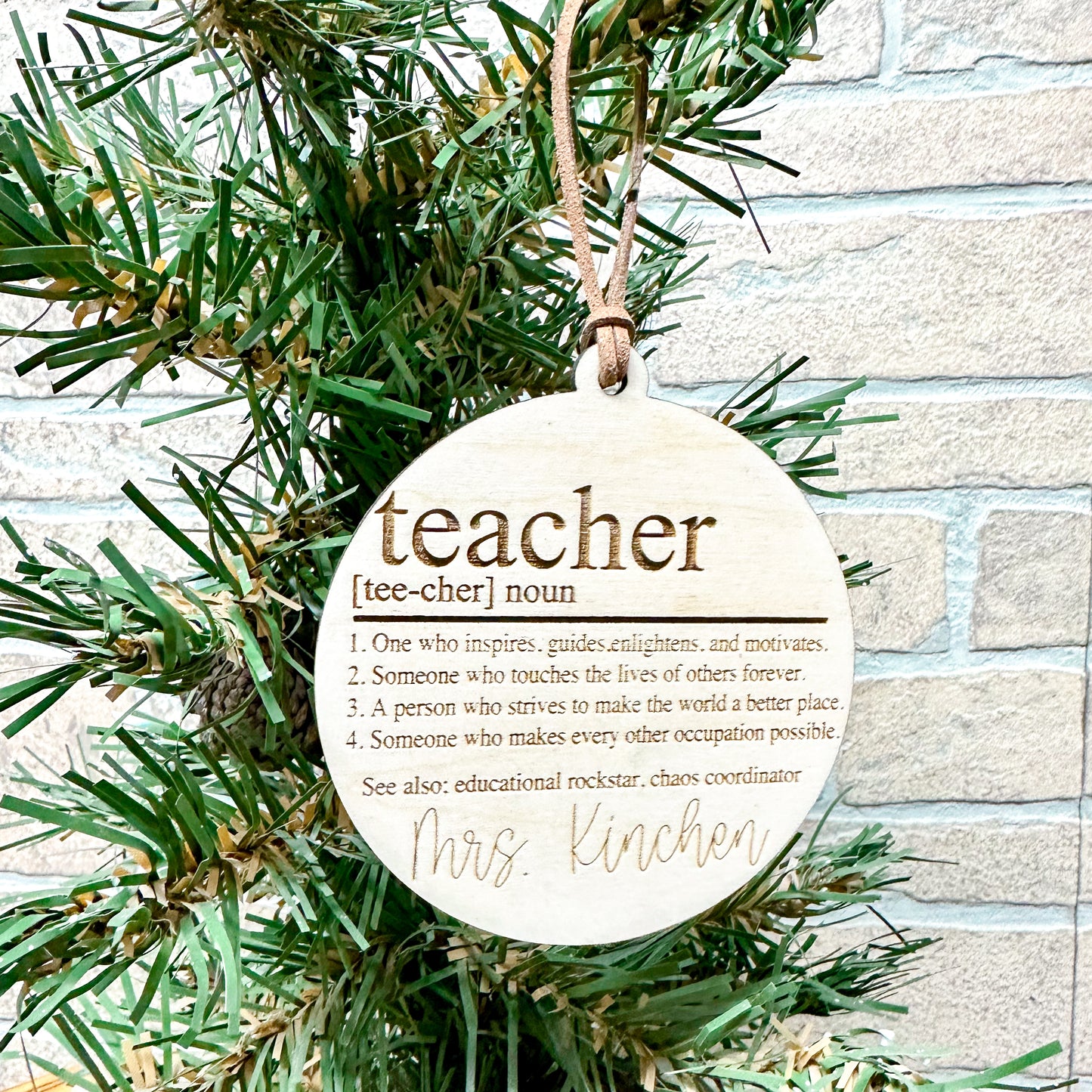 Teacher Definition Ornament