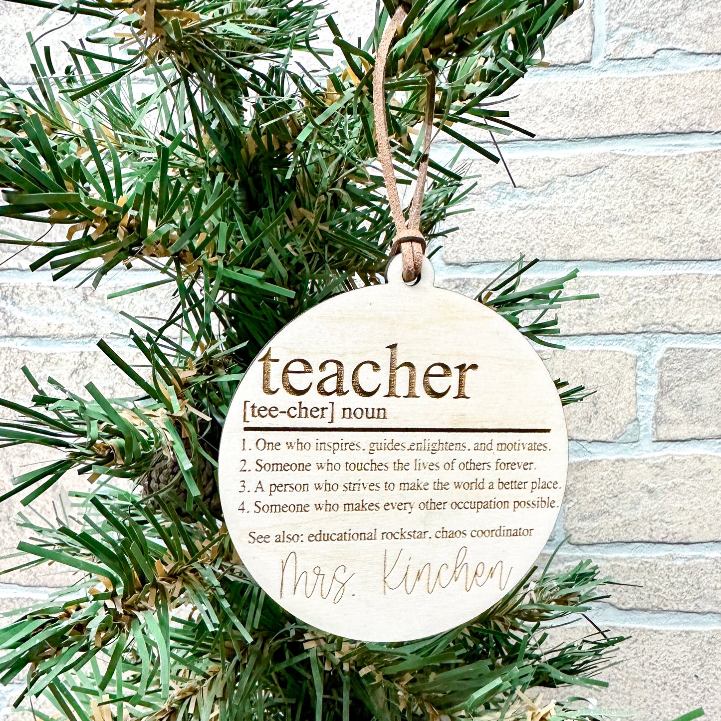 Teacher Definition Ornament