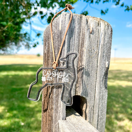 Acrylic Livestock Ornament