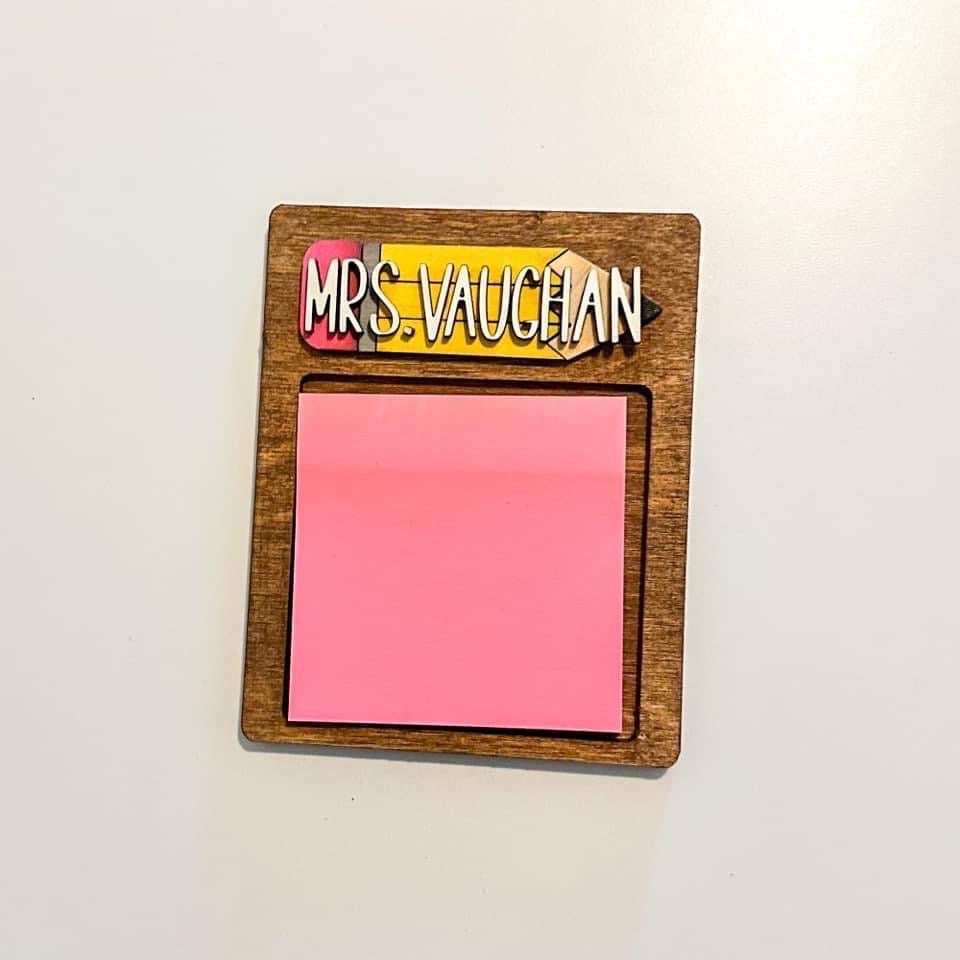 Classic Teacher Sticky Note Holder