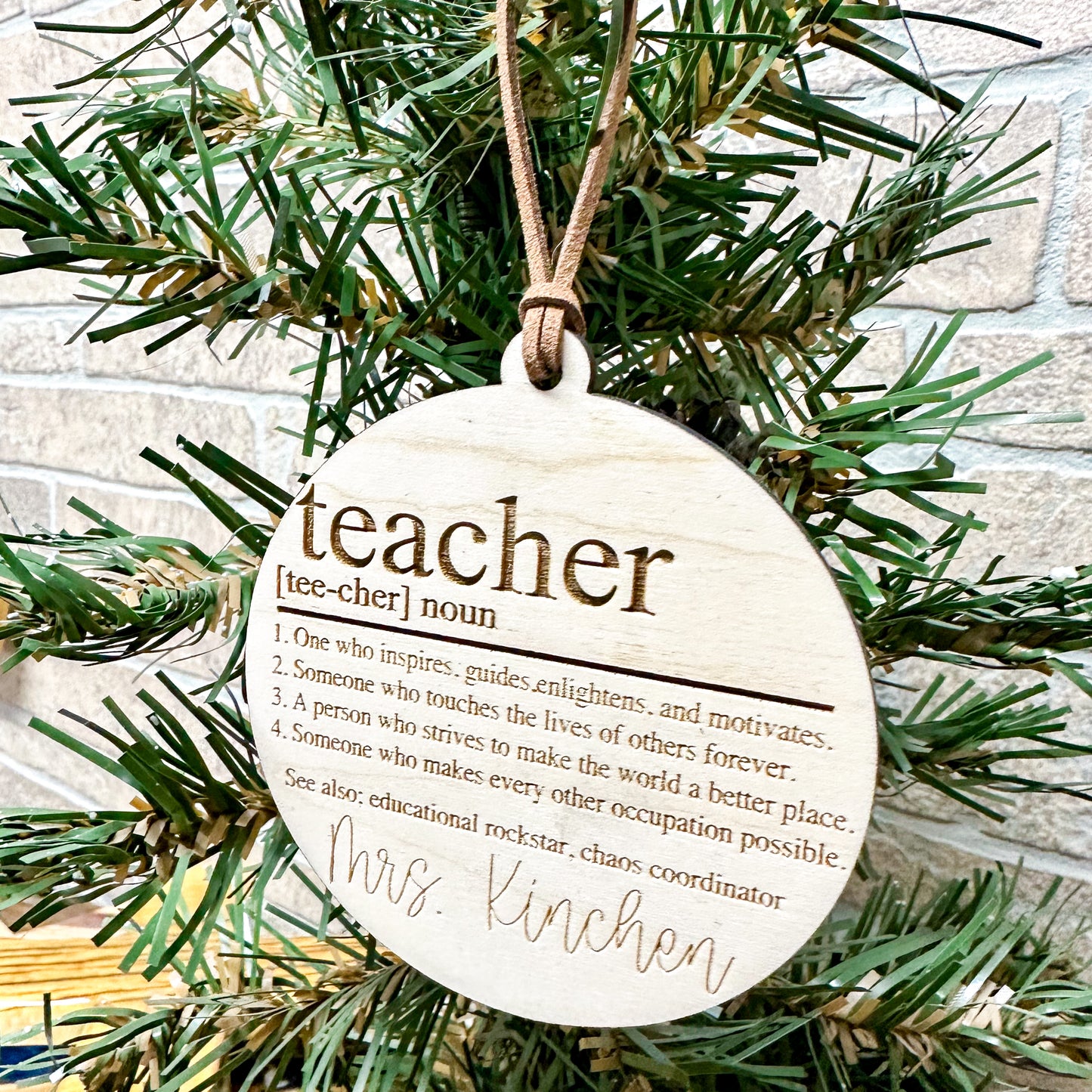 Teacher Definition Ornament