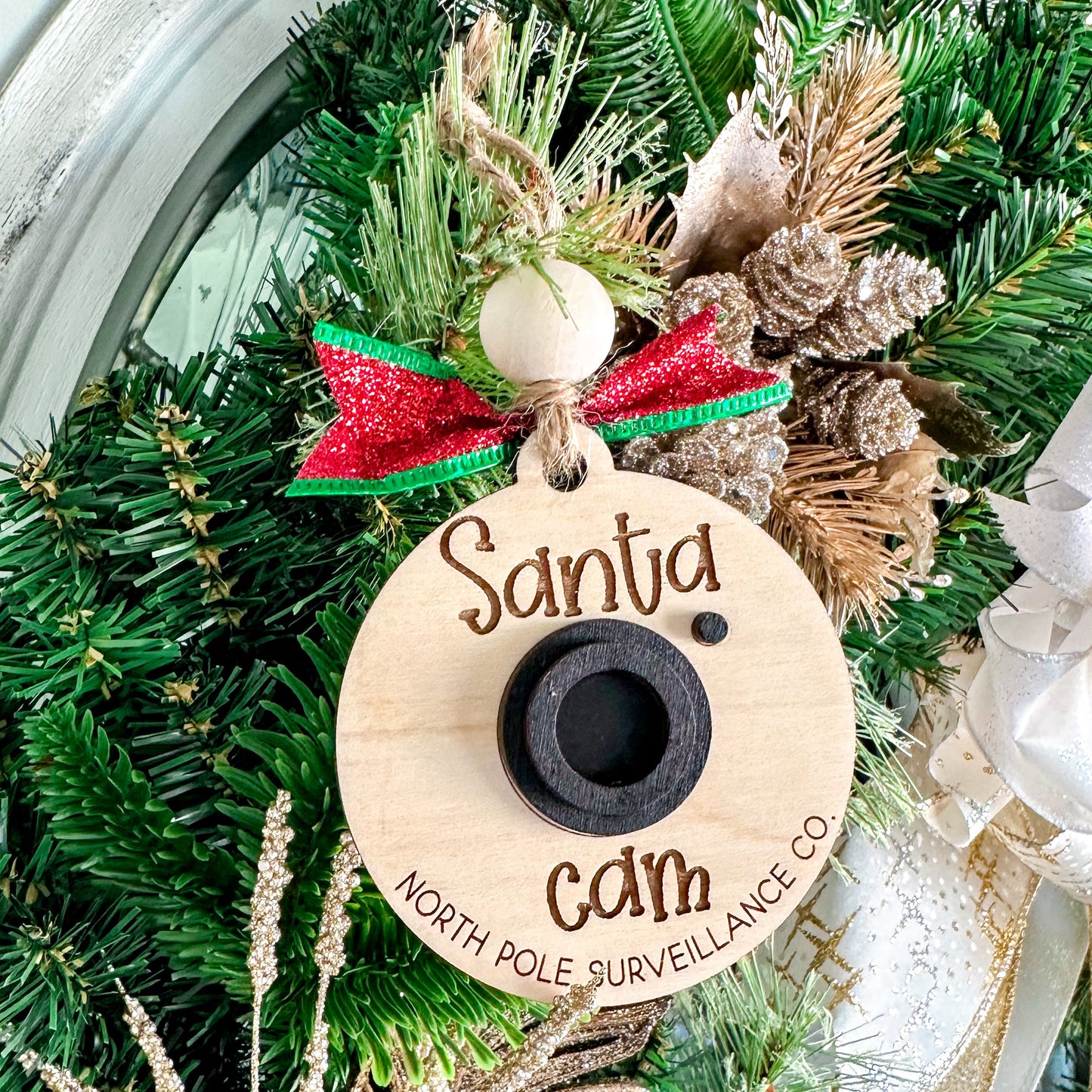 Santa Cam Ornament